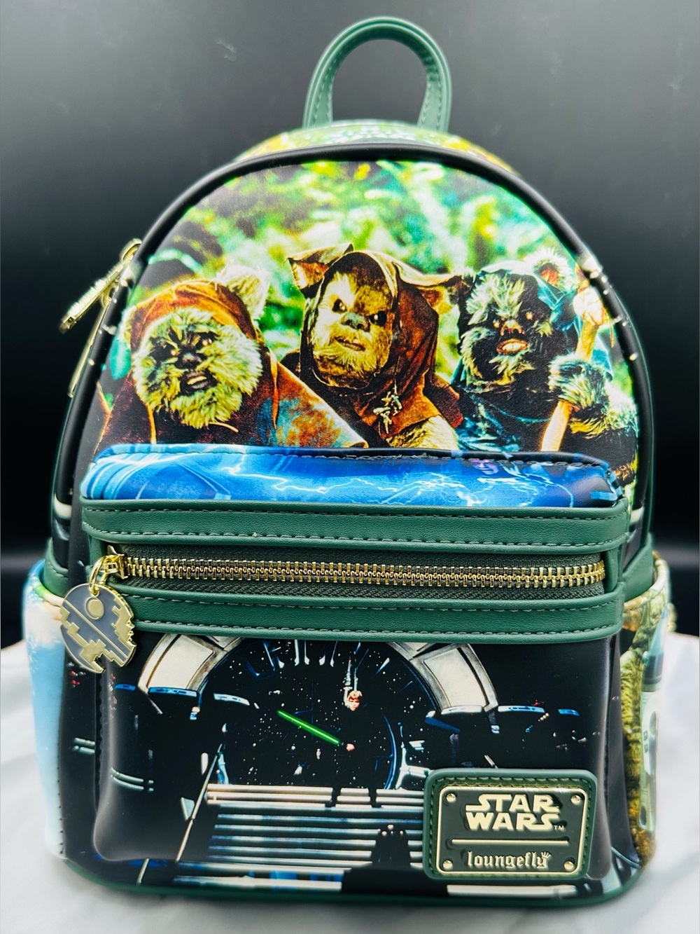 NWT Loungefly Star Wars Return of the Jedi Scene Mini Backpack 40th Anniversary